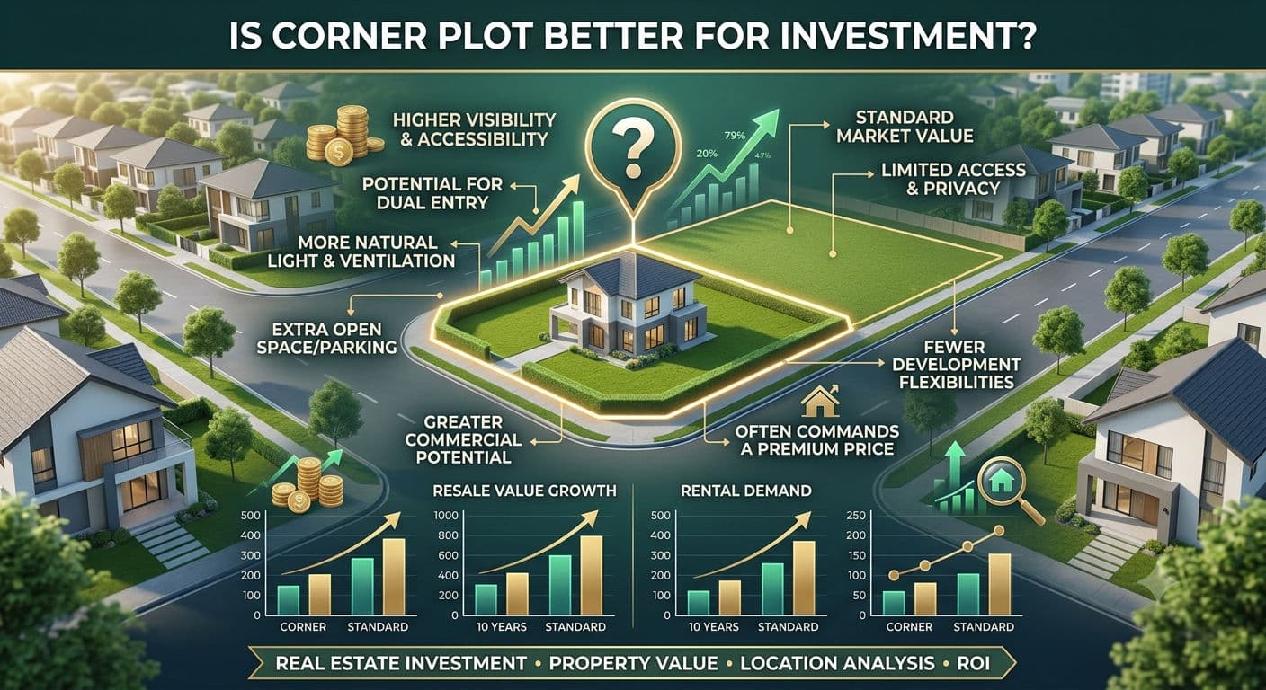 Is Corner Plot Better for Investment? Corner Plot vs Normal Plot Explained (2026 Guide)